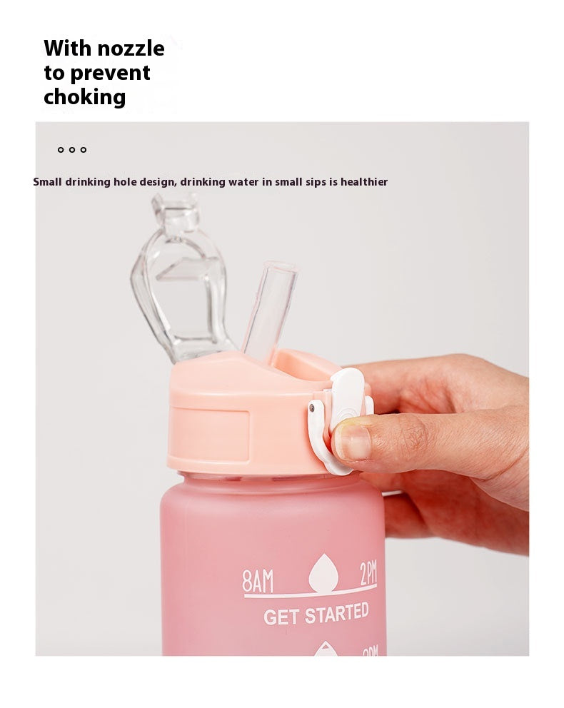 Gradient Three-piece Cup Large Capacity Sports Cold Water Bottles