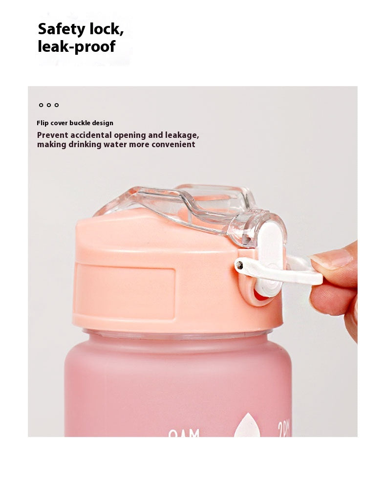 Gradient Three-piece Cup Large Capacity Sports Cold Water Bottles